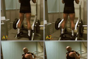Упражнения для ног > Как накачать икроножные мышцы и мышцы голени > Подъем на носки стоя в тренажерах