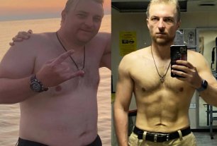 Он похудел на 40 кг, но не собирается останавливаться. Сушка мужчины на фото «до» и «после»