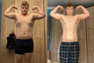 Подросток разъелся до 132 кг в 16 лет: история похудения на 42 кг