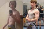 Паренек накачал 8 кг мышц в 20 лет за 3 месяца. Фото до и после — Павел Турашов