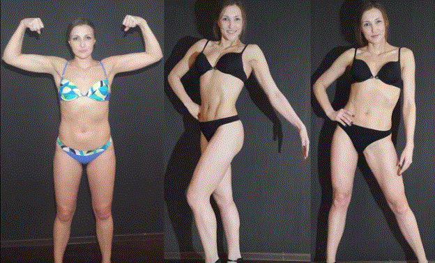 фото девушек до и после сушки тела