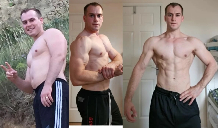атлет Нил - фото до и после тренировок