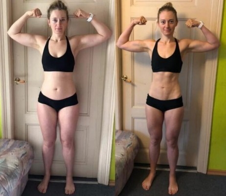 Лева до и после 3 месяцев сушки тела в сочетании тренировками на силу
